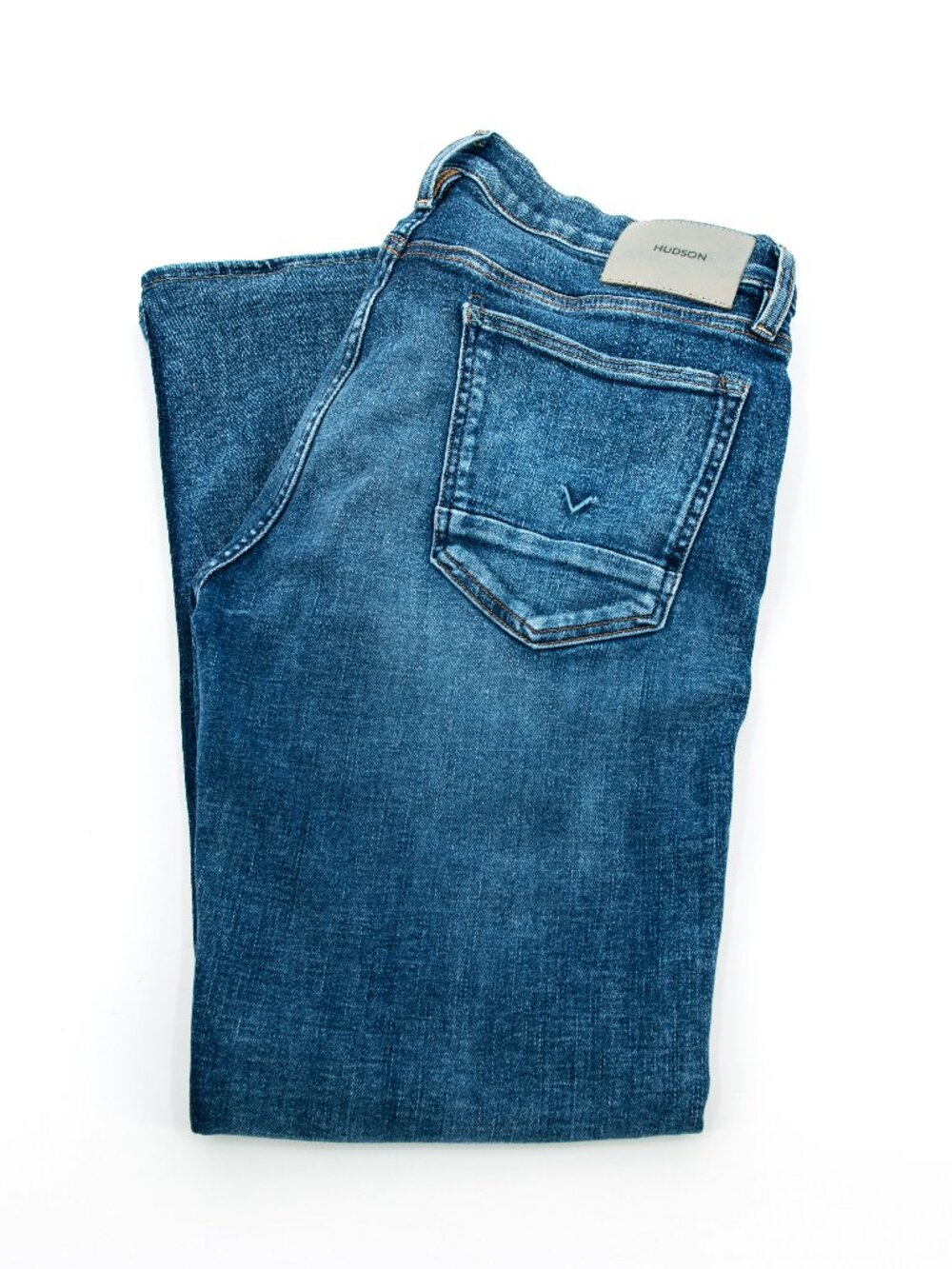 Hudson Blake Slim Straight Jeans | Medium Wash Blue | Men's 32W